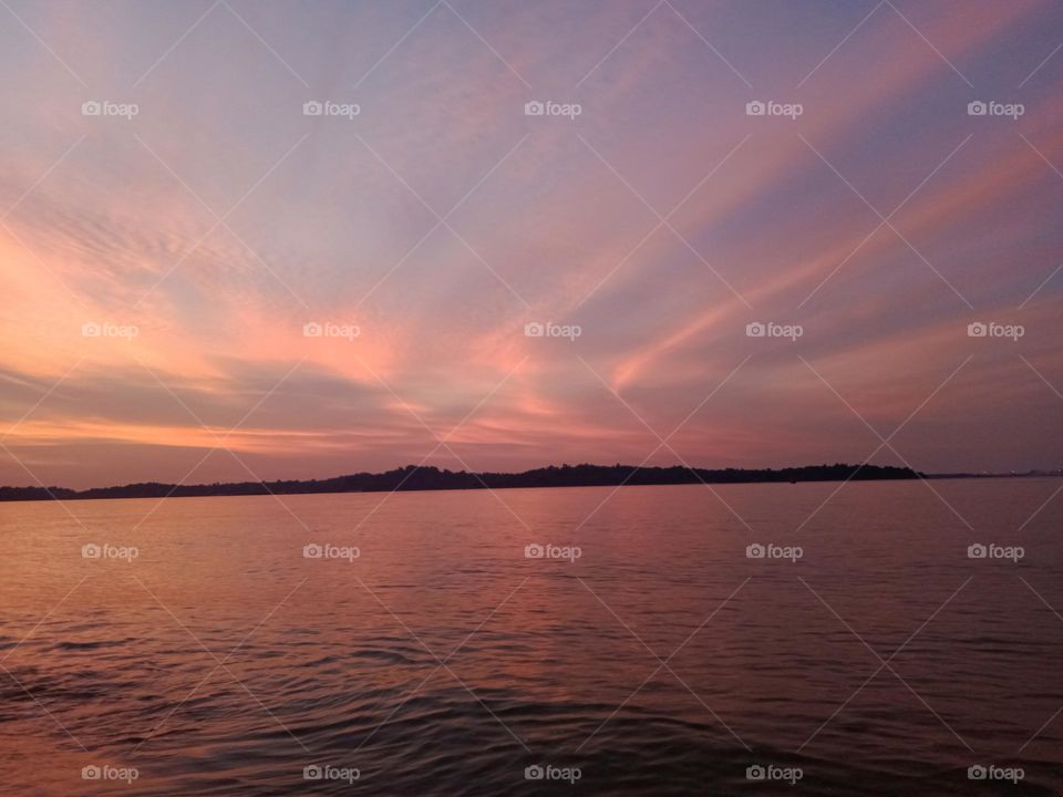 Changi village beach sunset vibes