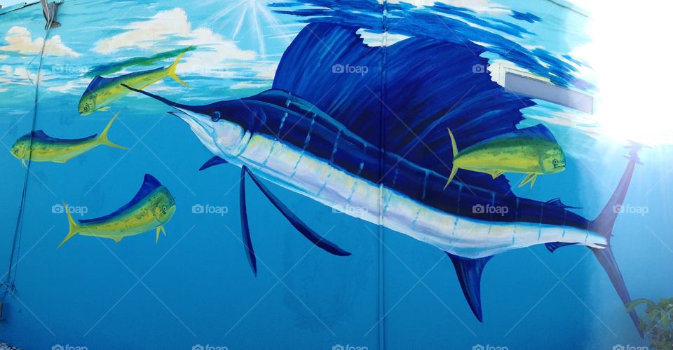Sailfish mural
