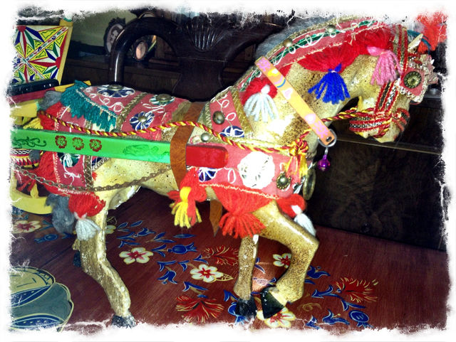 vintage toy you horse and carriage by emmanuelgr