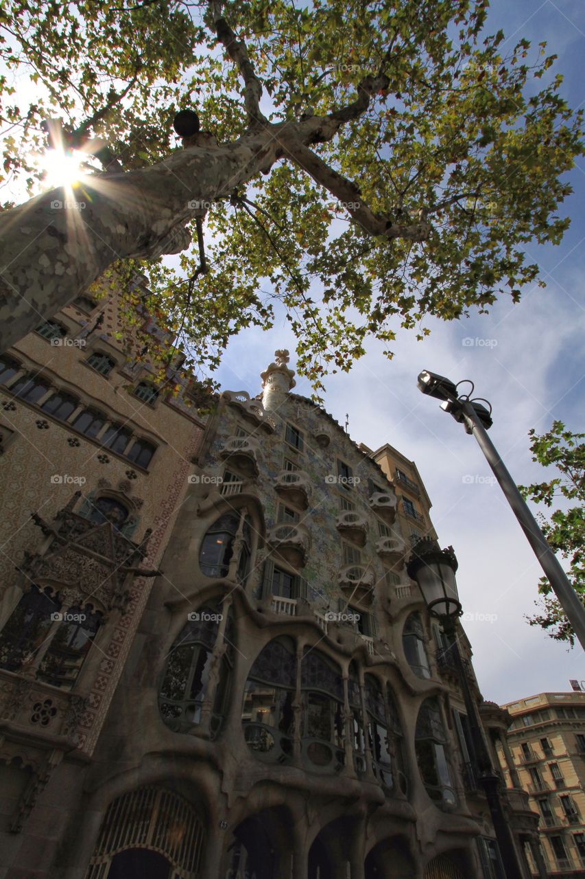 Gaudi building Barcelona 