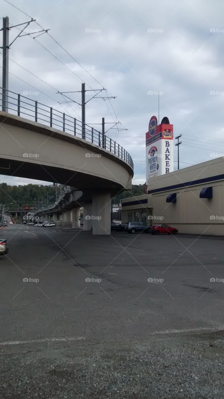 Light Rail Past Bakery