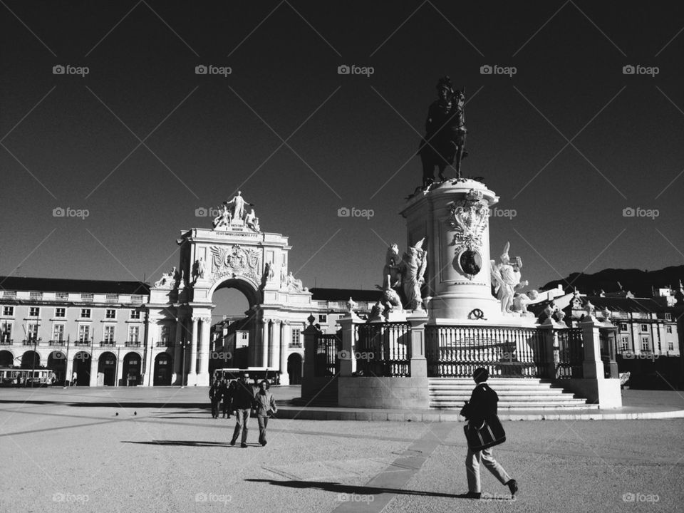 Early morning in Lisbon