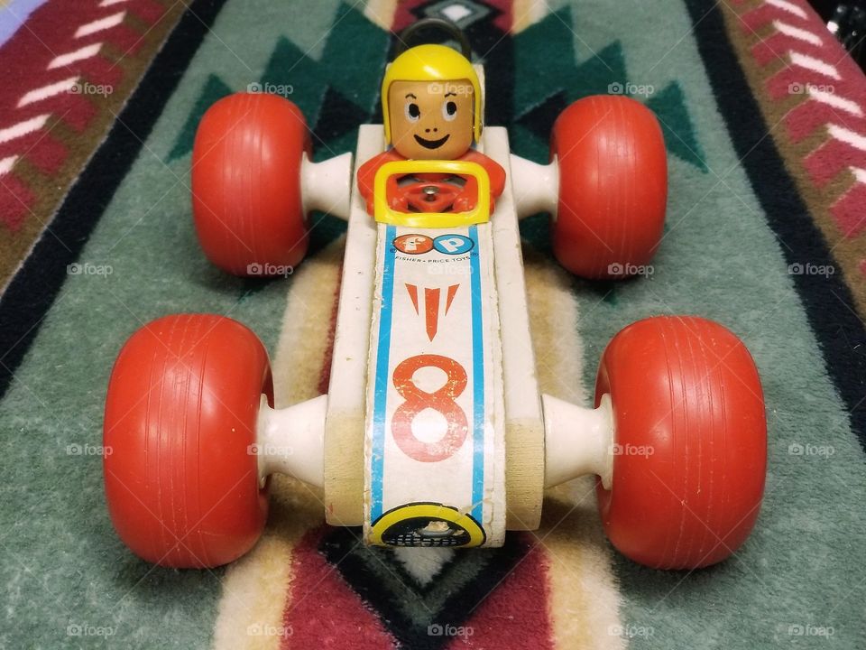 1960's Vintage Fisher Price Bouncy Racer