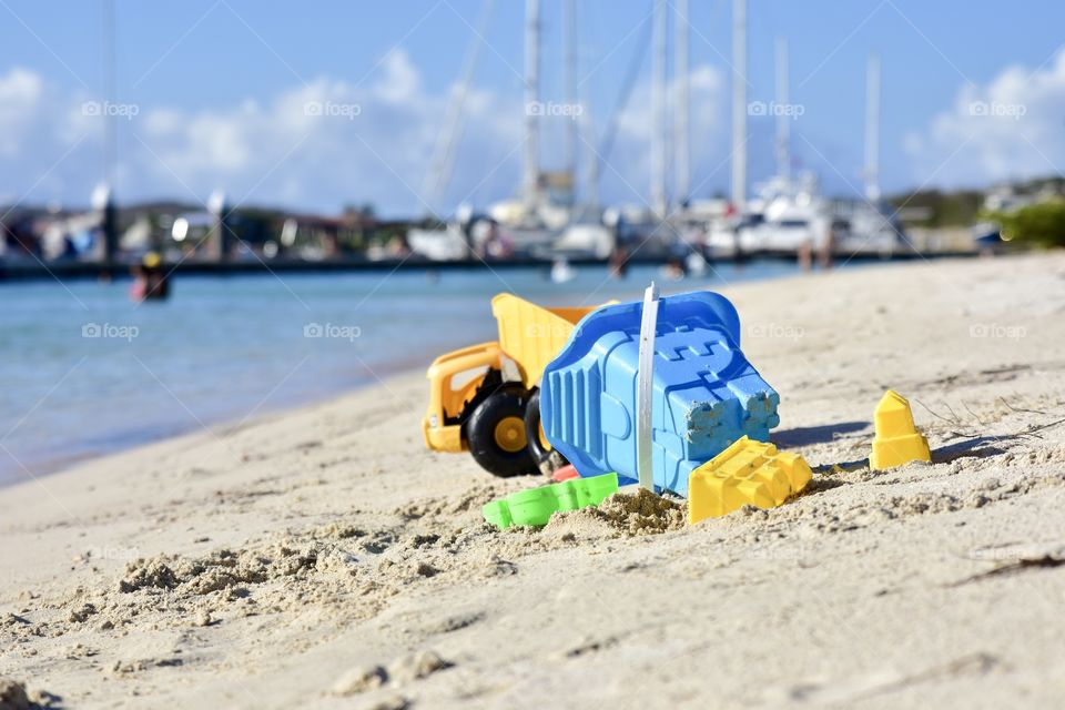 Toys on the beach