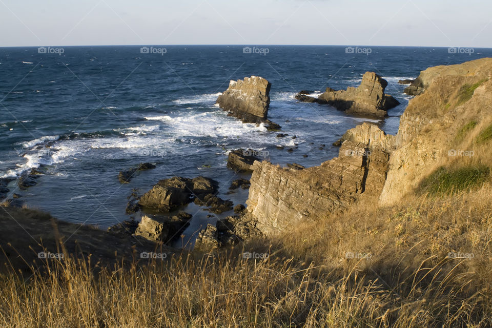 Yellow rocks