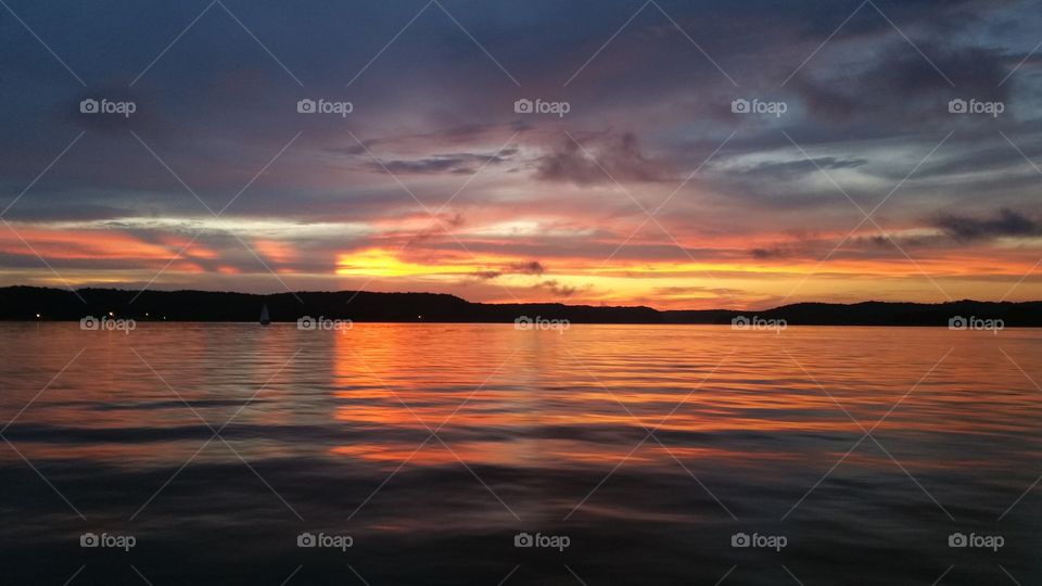 Lake Monroe Indiana Sunset