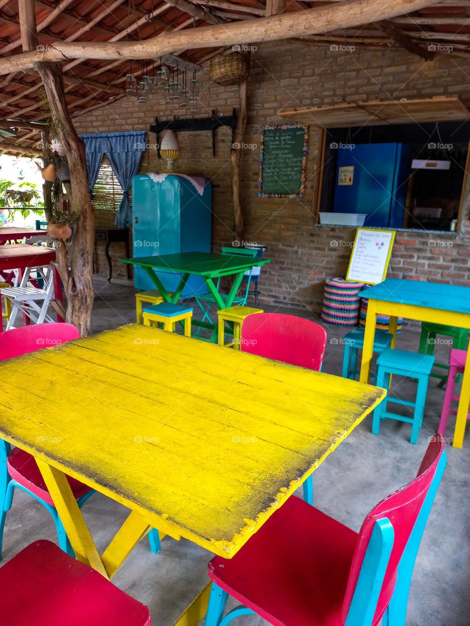 furniture in geometric shapes