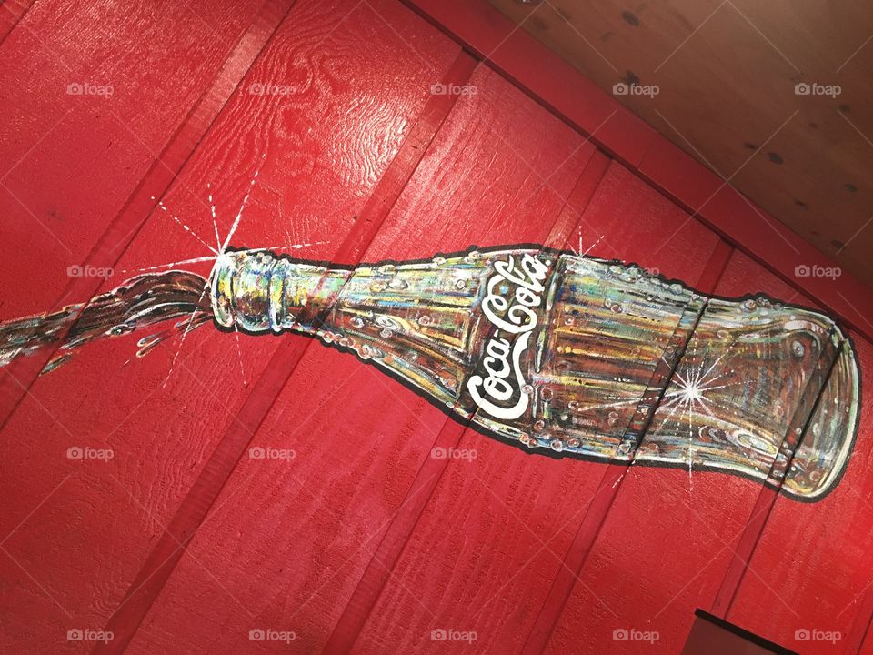 Coca Cola wall painting 