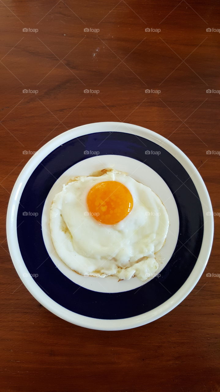 High angle view of omelet in plate