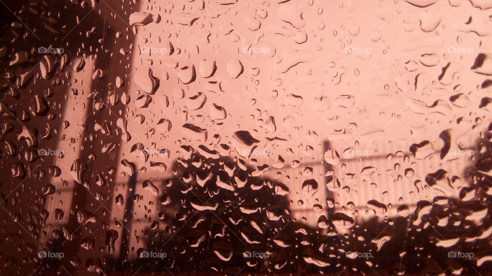 water on glass