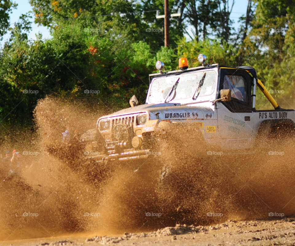 jeep truck mud mudding by lightanddrawing