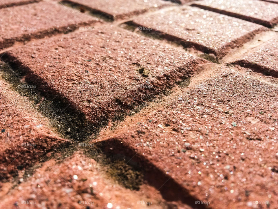 Red pavement texture