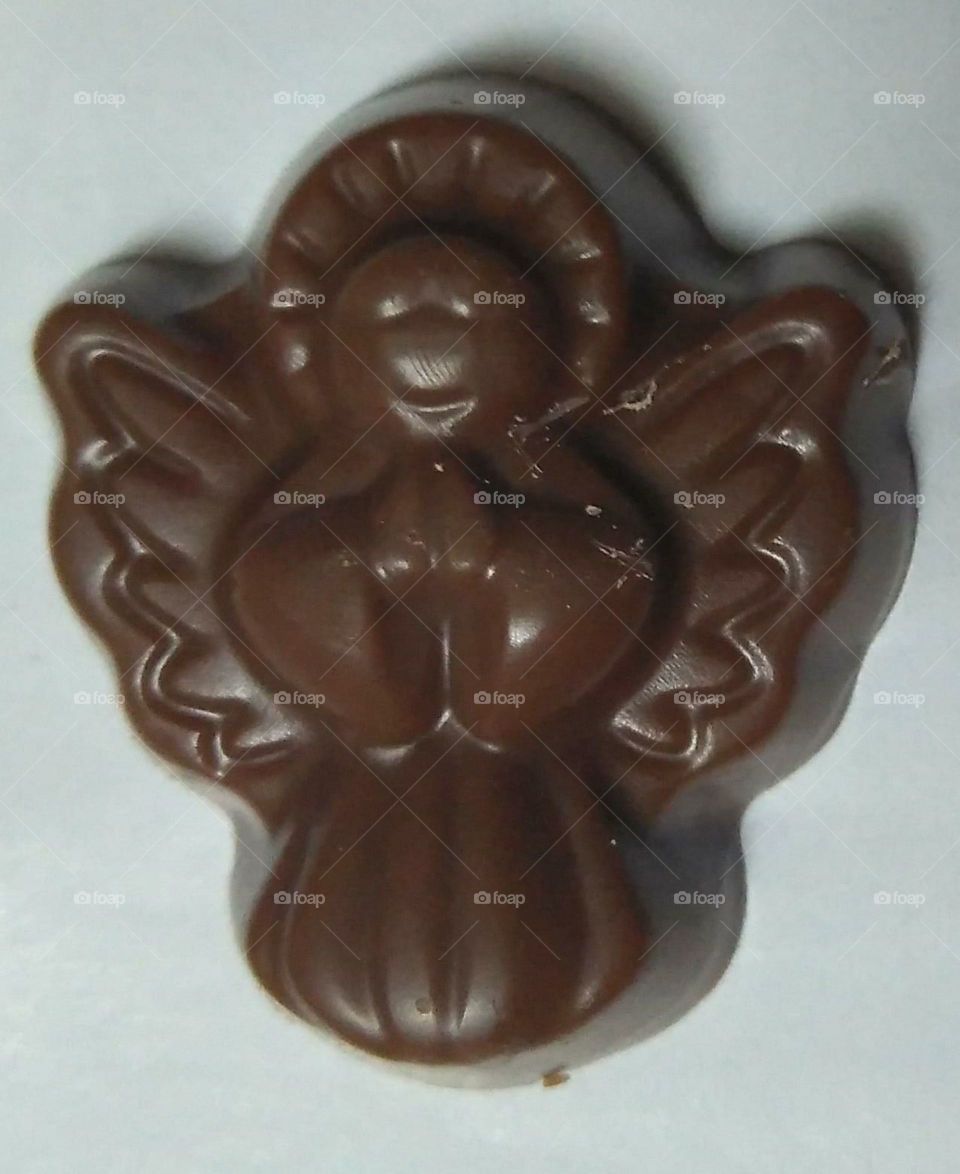 Angelito de chocolate