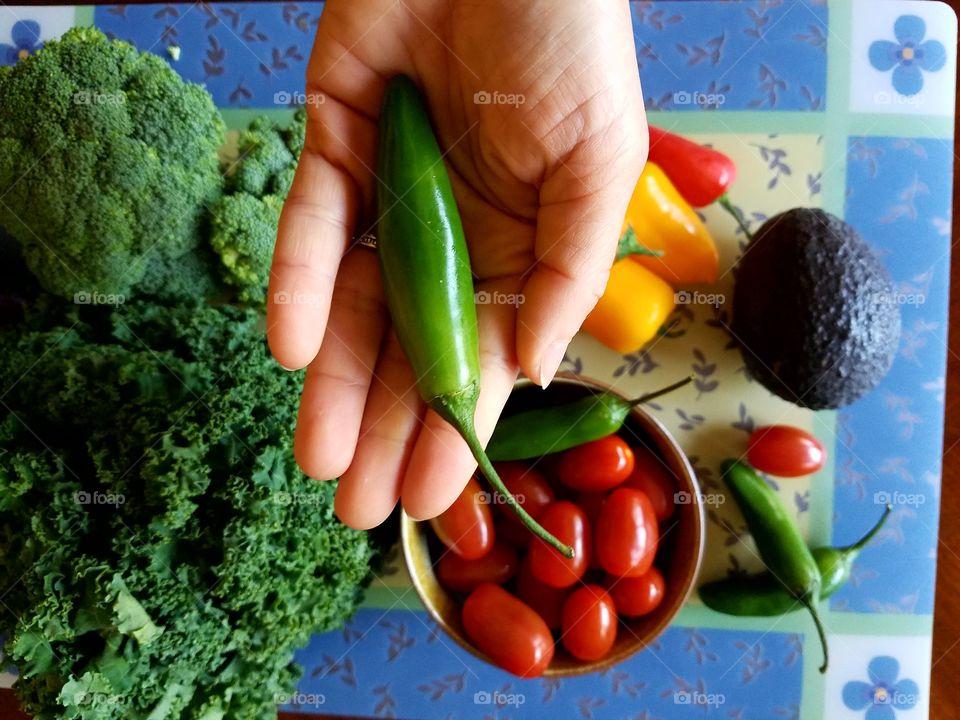 Salad ingredients