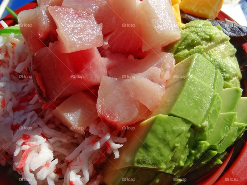 Poke Salad With Tuna And Avocado