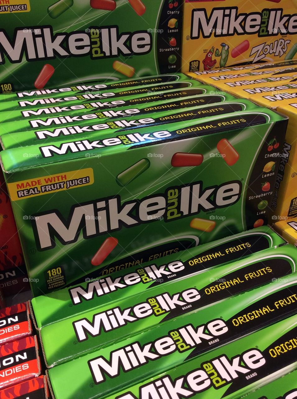 Boxes of Mike and Ike Candy
