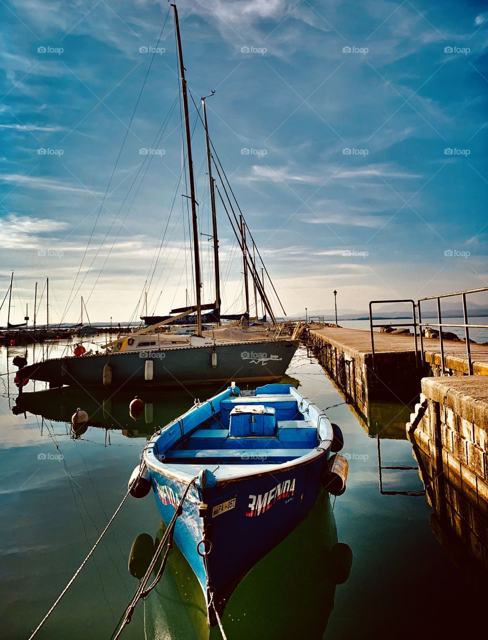 Winter on Garda Lake 