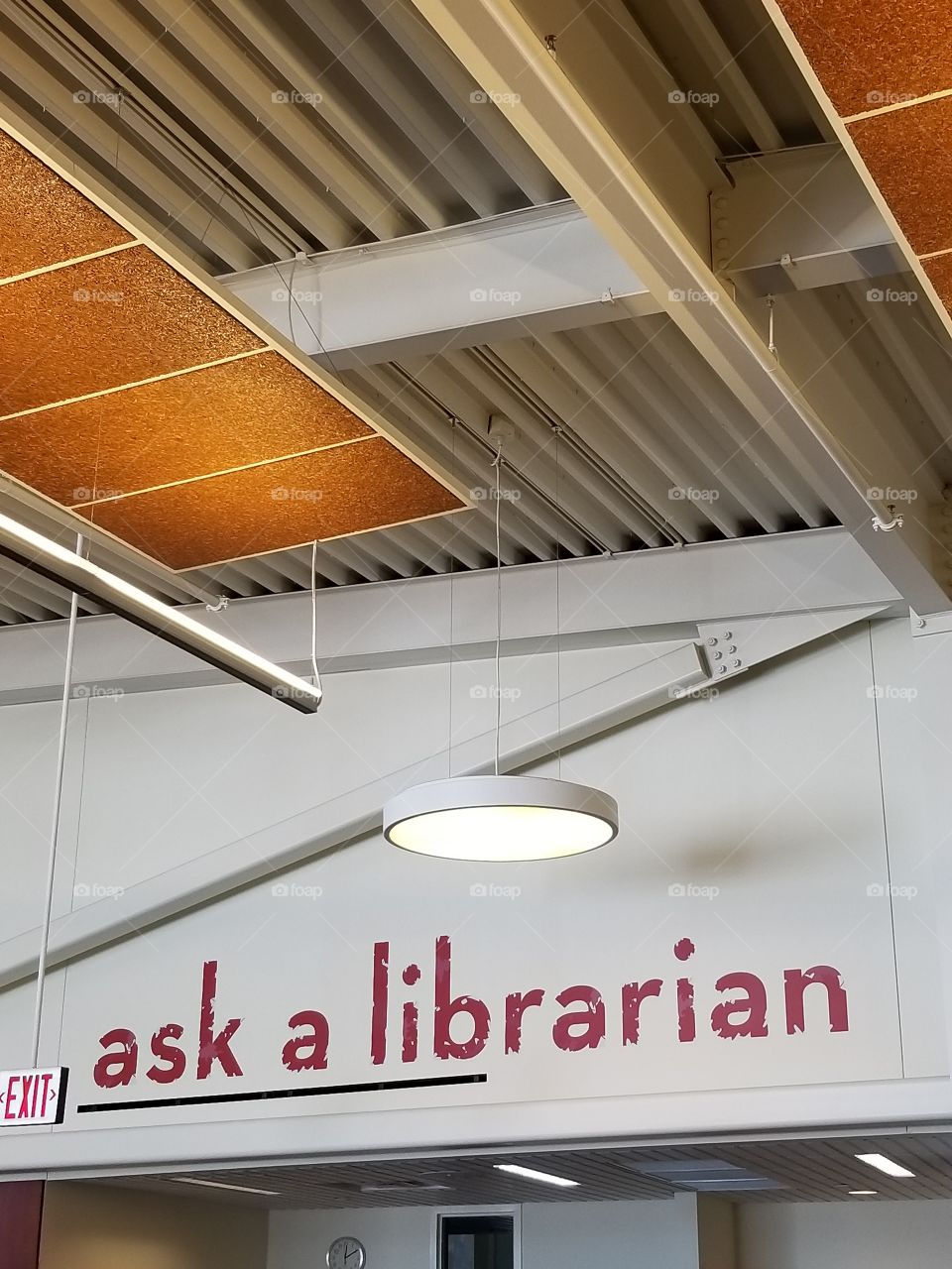 At the Library.