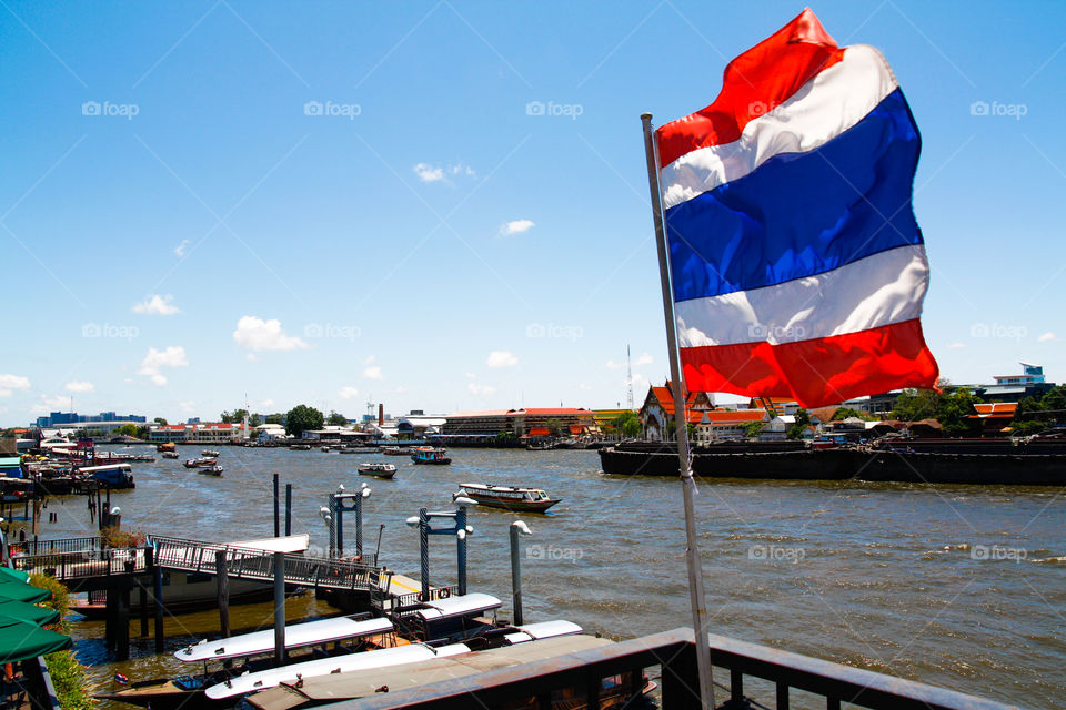 Thailand's flag in Bangkok
