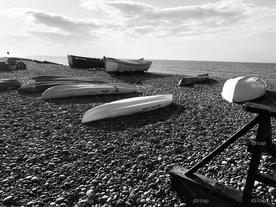 Here is the black and white version of the same coastal photograph, l wonder which you prefer?