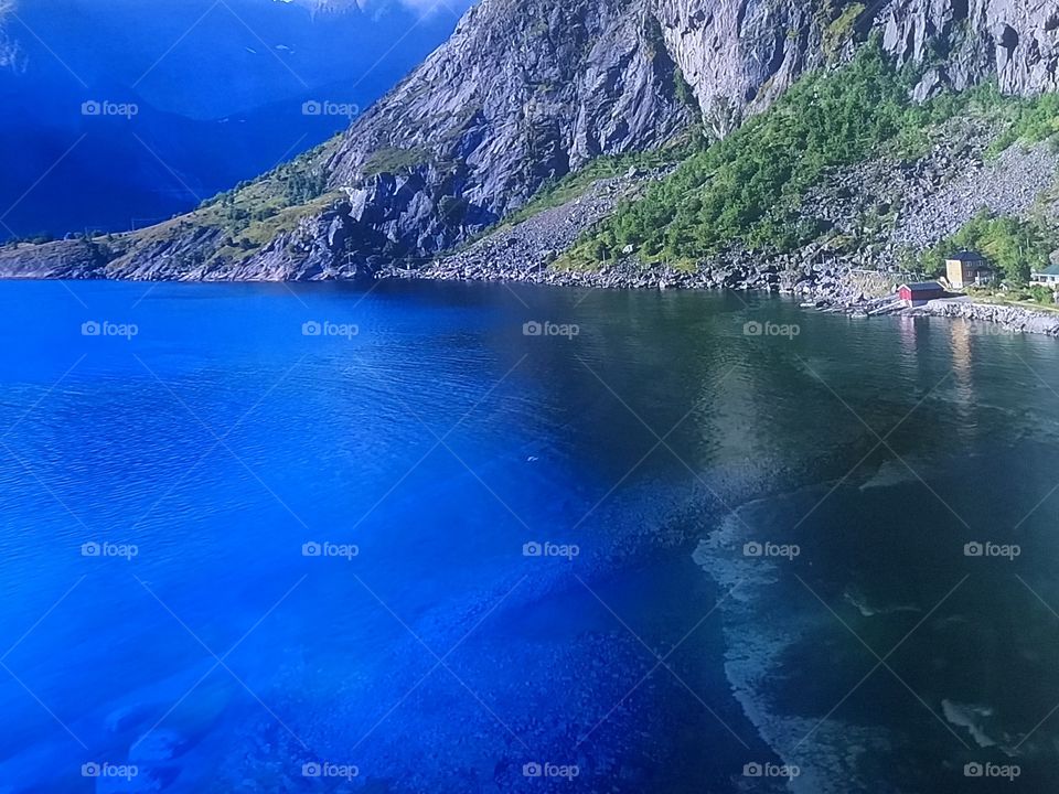 Norway beach from above