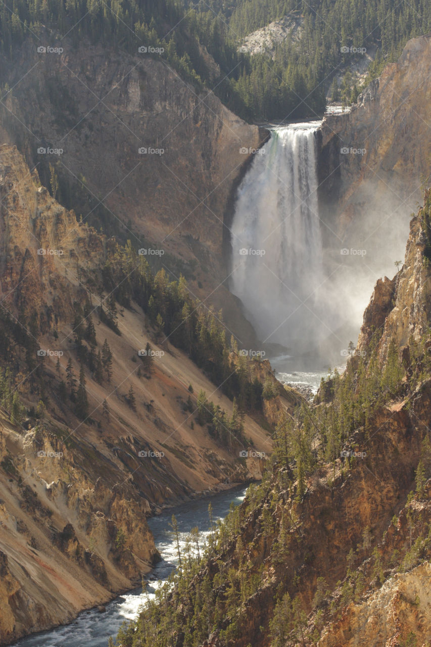 Yellowstone waterfall