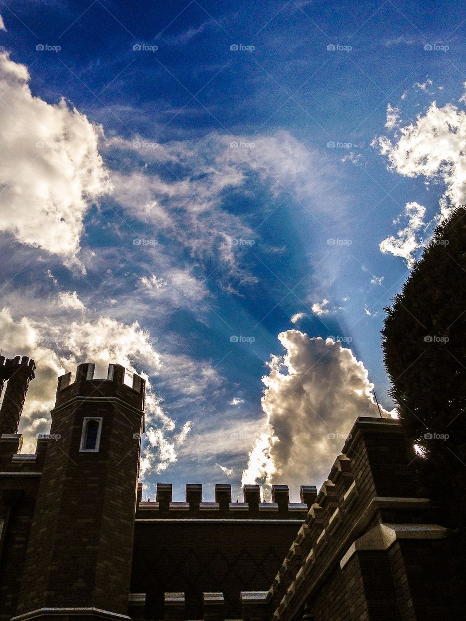 Sky over castle