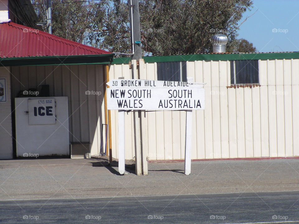 Crossing the border.