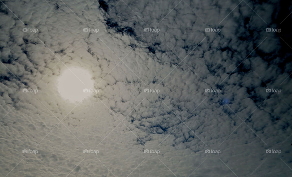 Unusual clouds and the sun