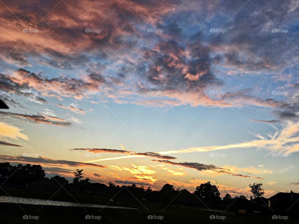 Capturing evening colors