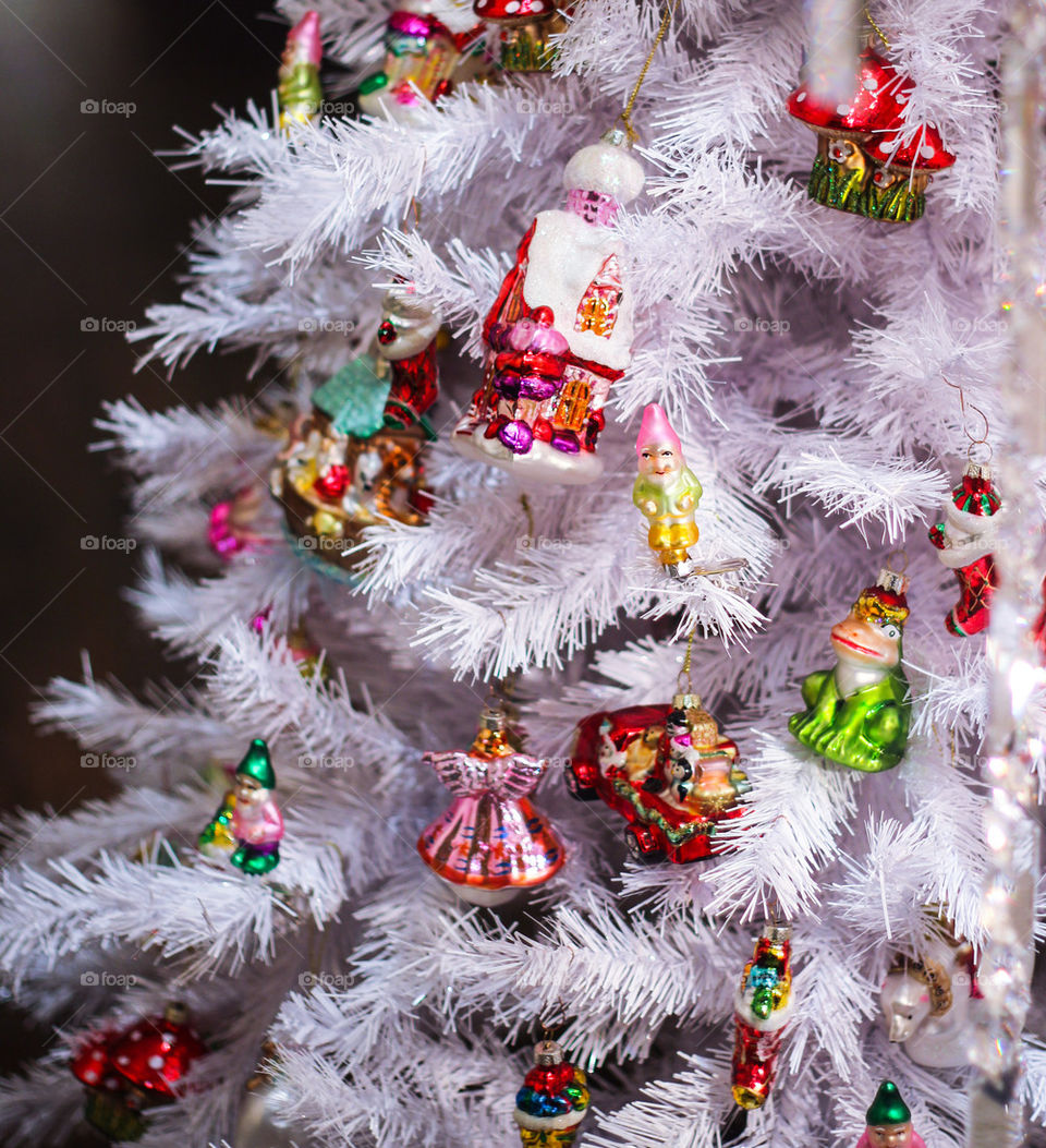 white Christmas tree