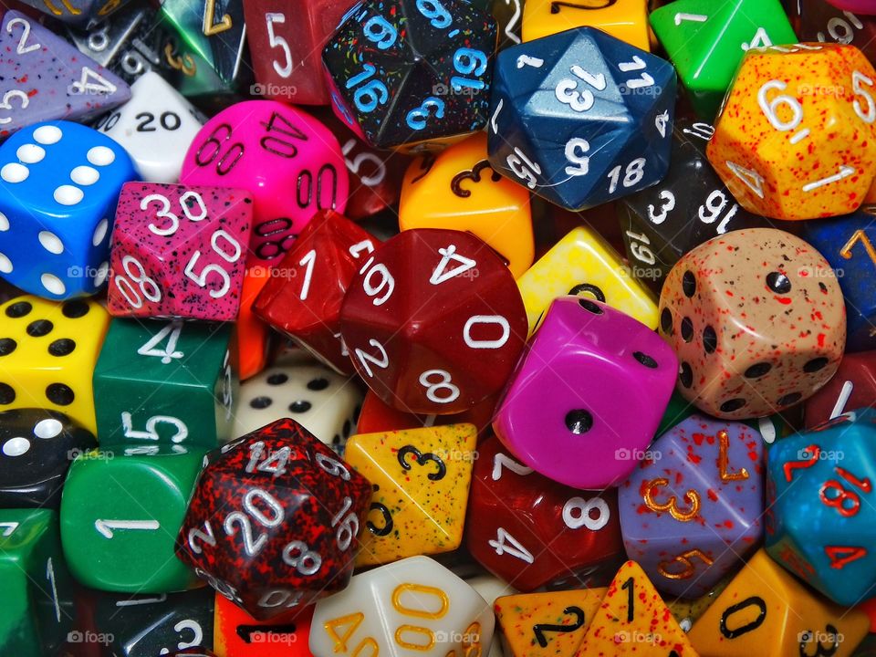 Colorful Gaming Dice