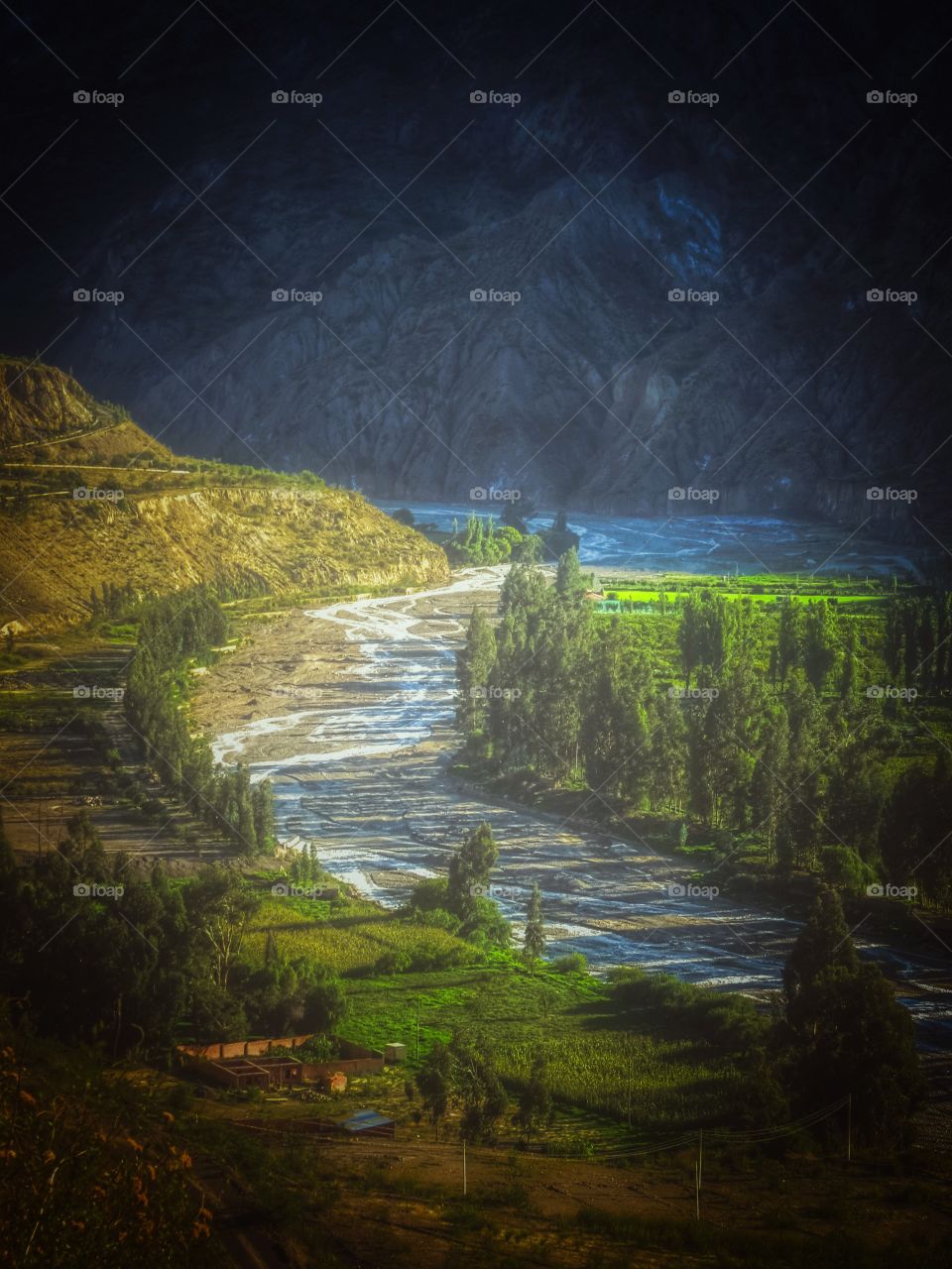 A river running through the South American country of Bolivia