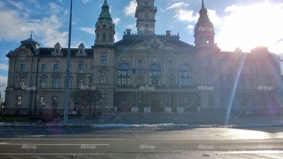 Parliament in Gyor Hungary