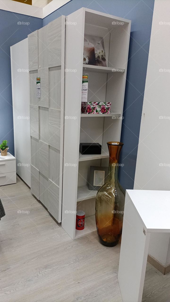 armadio con libreria