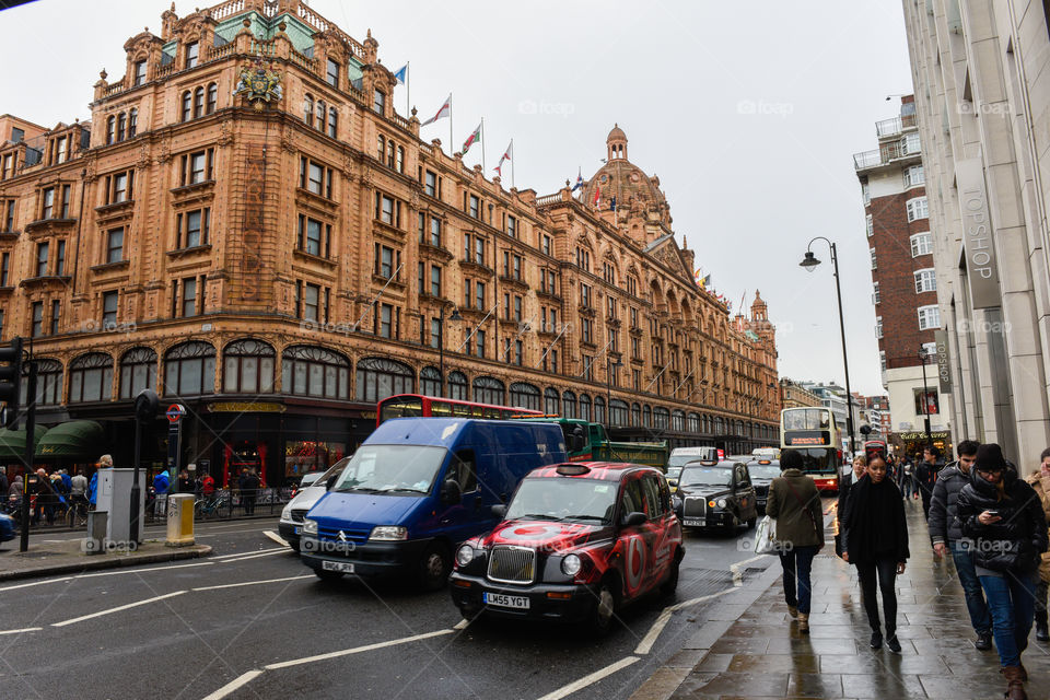 Harrods in London.