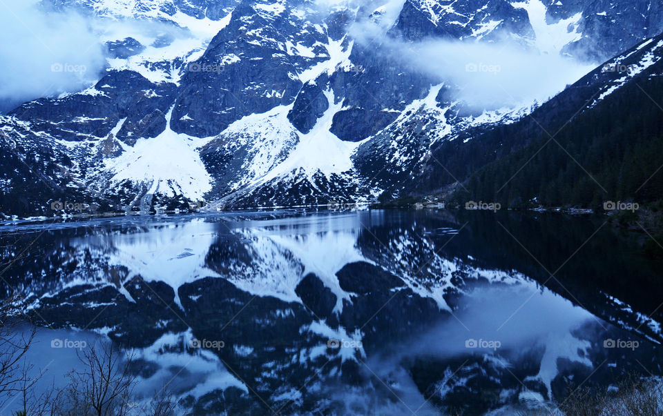 View of snowy mountain