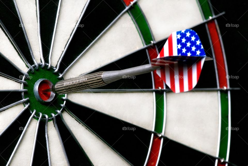 Bullseye in the dartboard