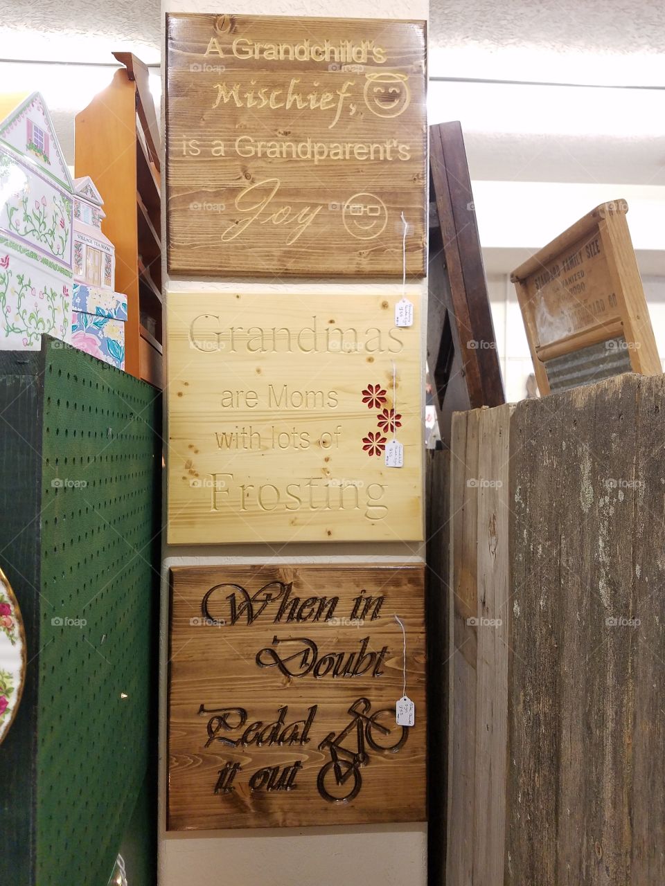 Wood signs