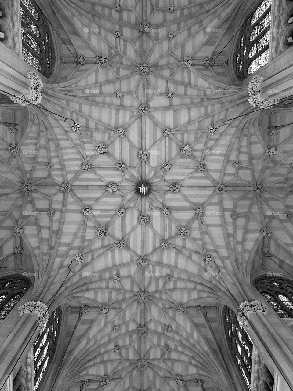 Ceiling church b&w