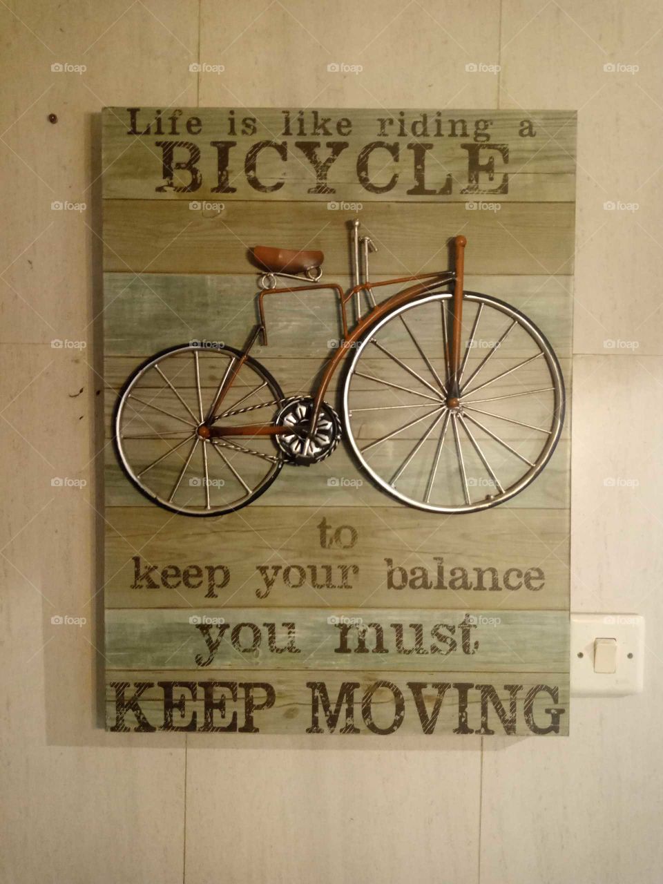 Wall mounted decor on life hack of a house