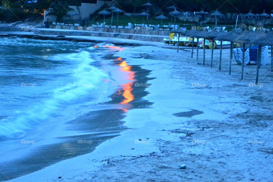 Beach sunset Mallorca