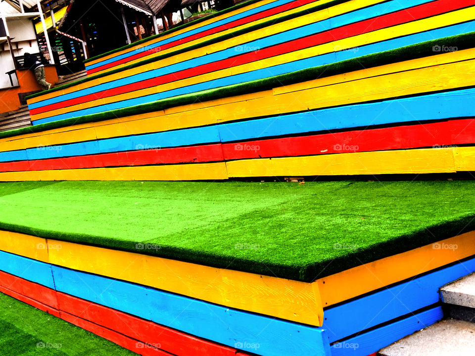 Multi-colored ladder