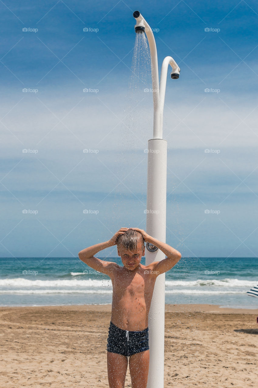 Beach shower