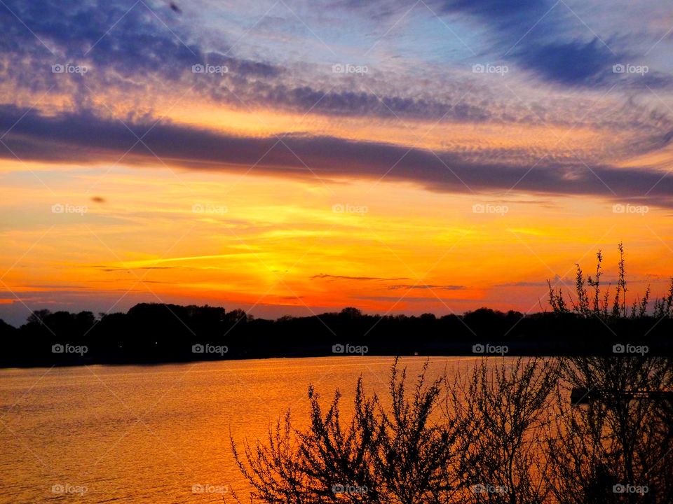 Beautiful Indiana sunset. 