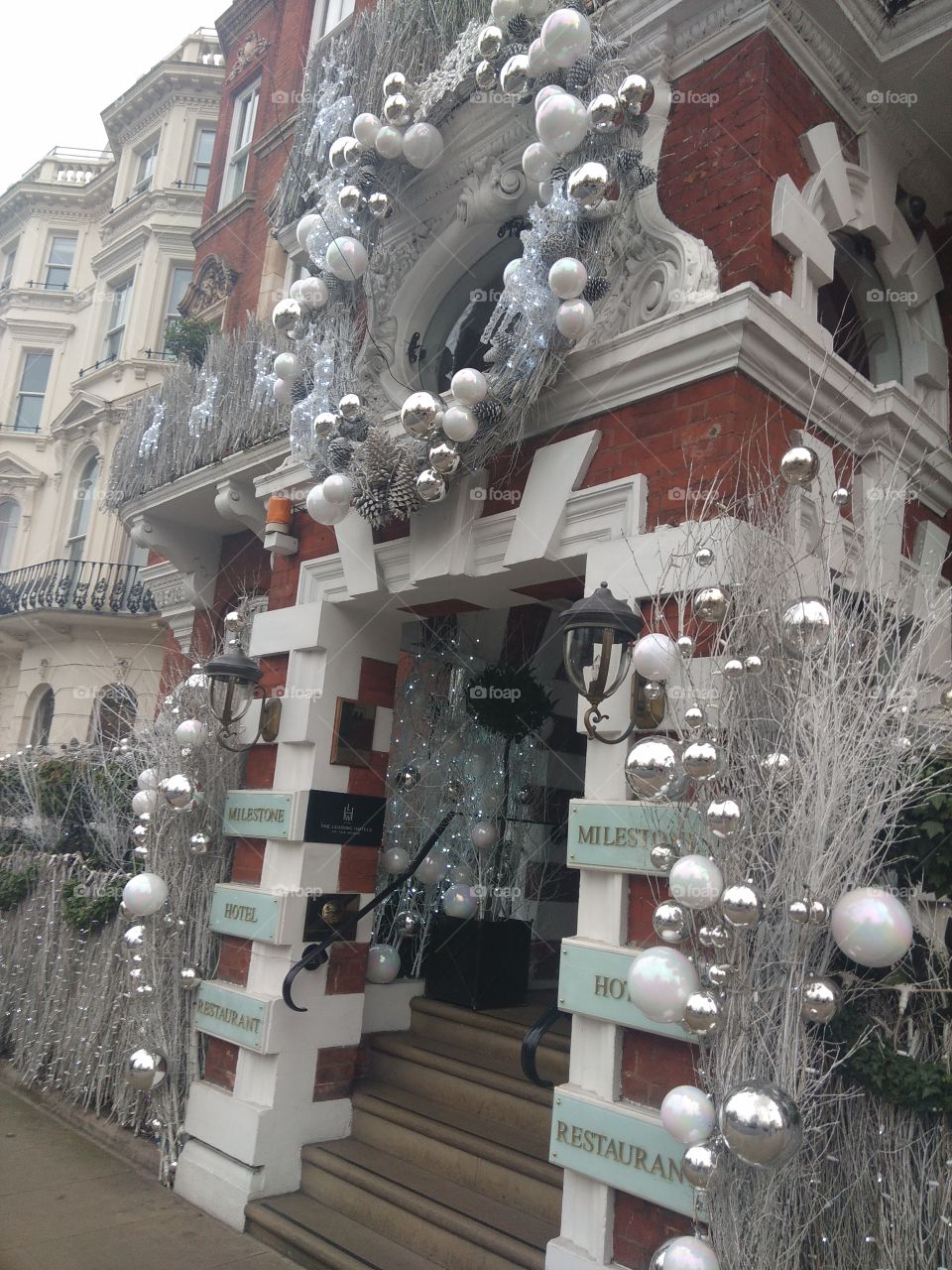 Decorated hotel on London