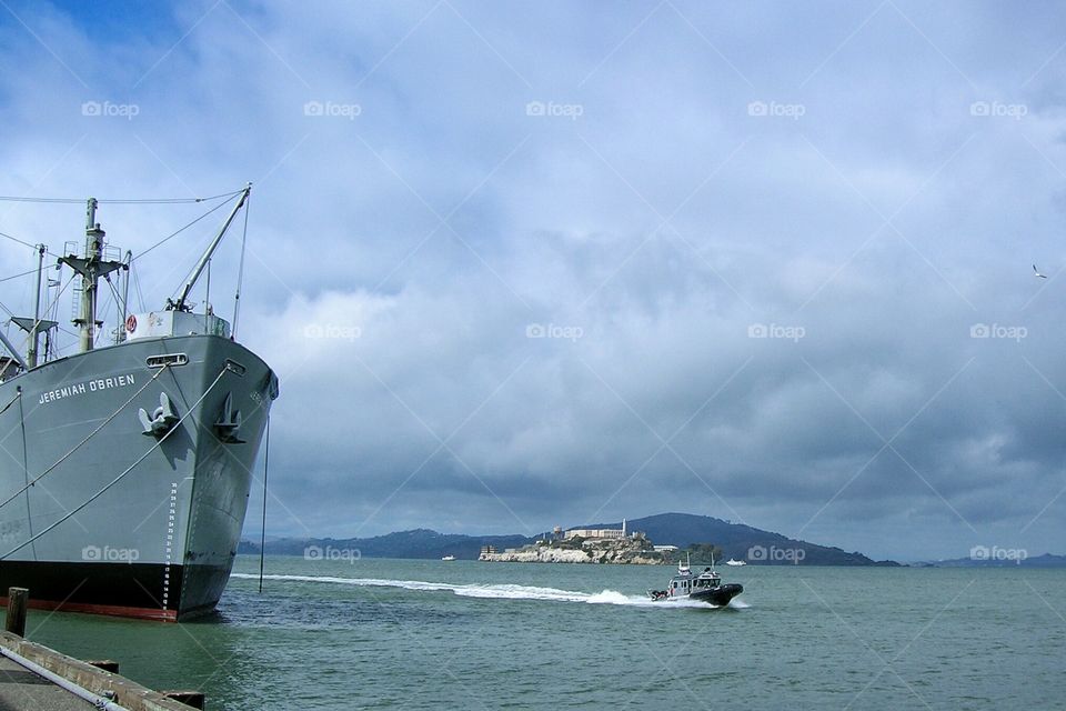 On the dock at San Francisco Bay