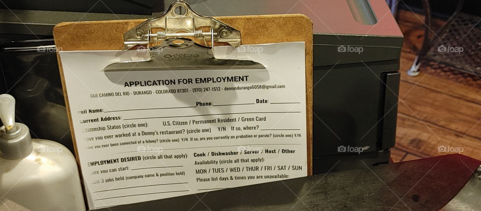 Application for Employment