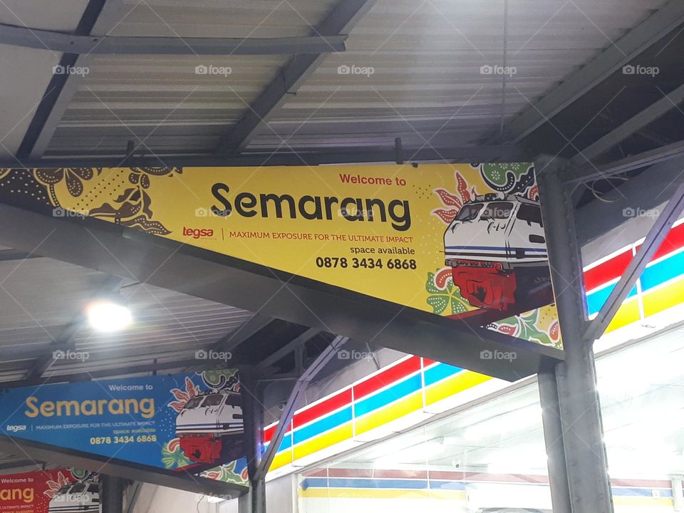 corridor in front of the departure gate of Semarang station