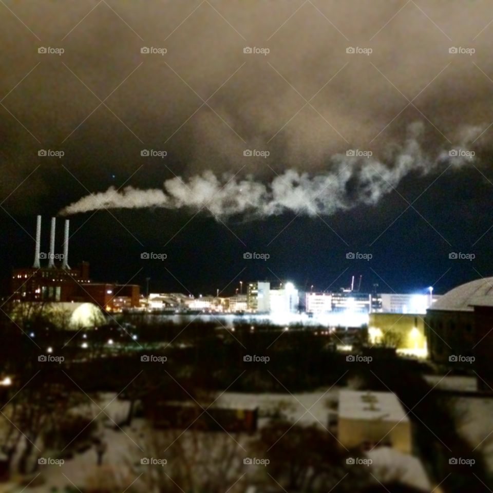 Smoke, City, Pollution, Smog, Storm